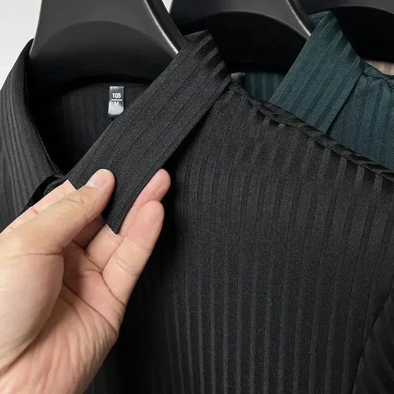 ENZO SILK POLO SHIRT