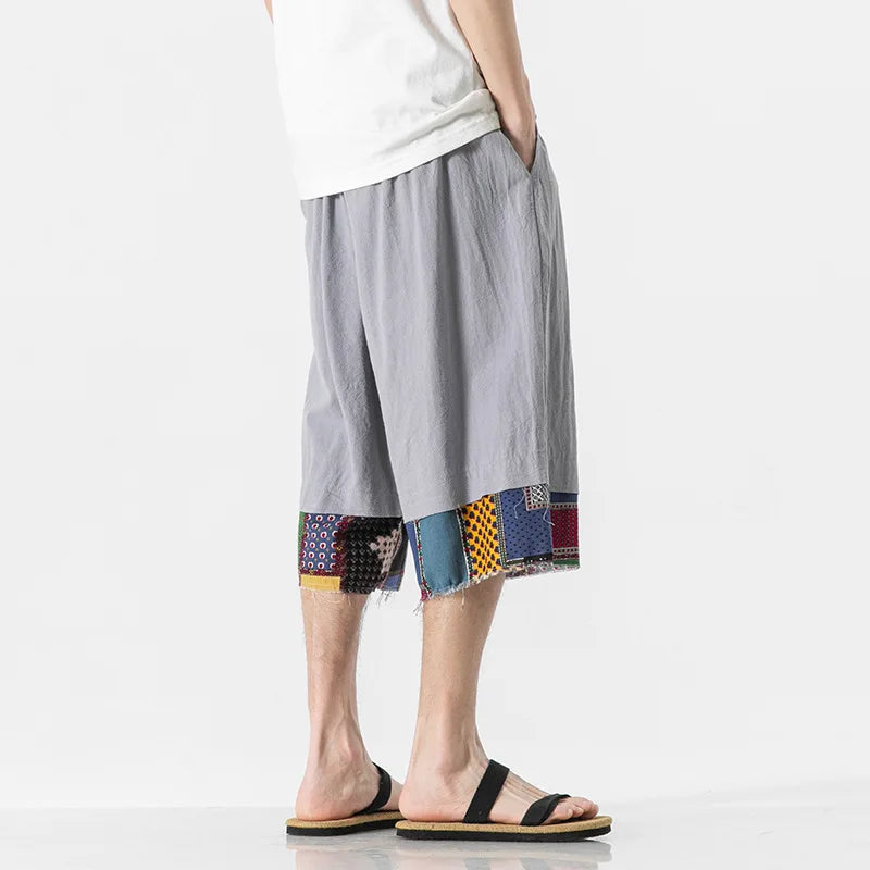 Bravlen Patchwork Shorts