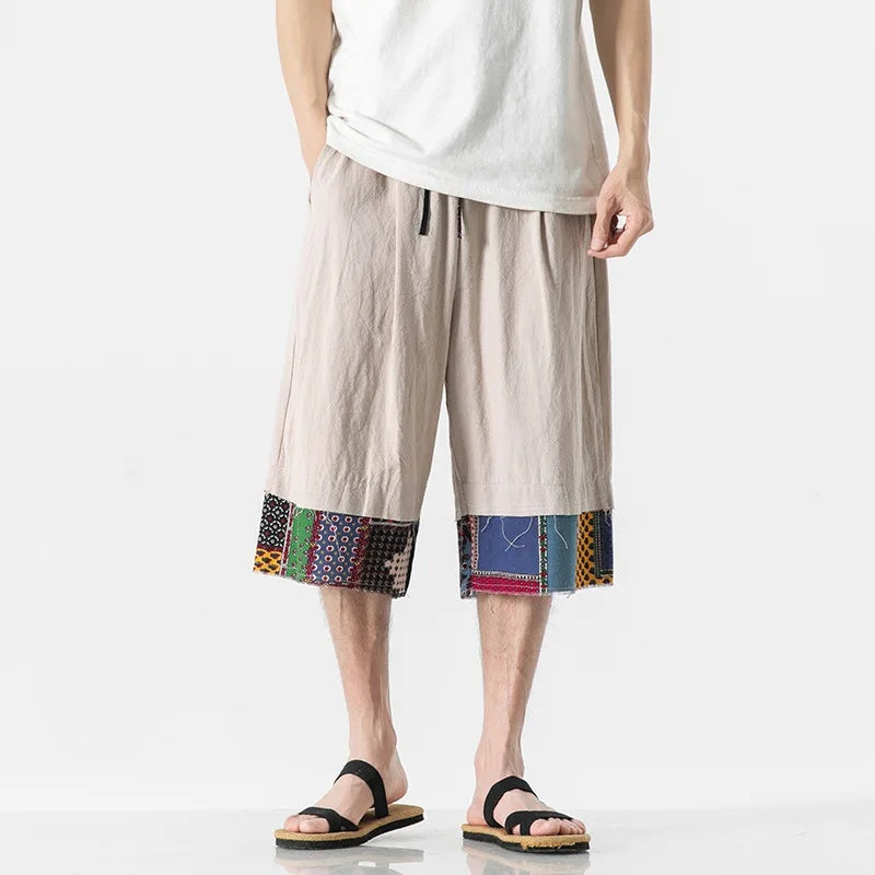 Bravlen Patchwork Shorts