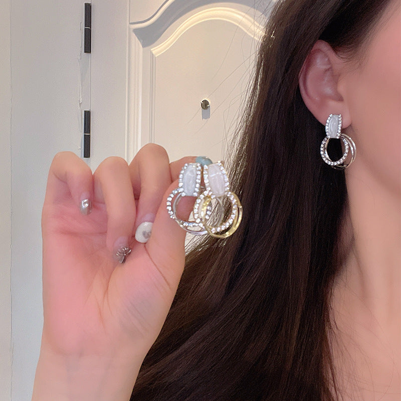 Aurora Double Drop Earrings