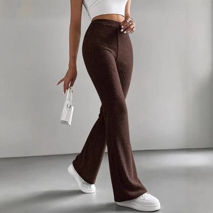 Contour Ribbed Flare Pants