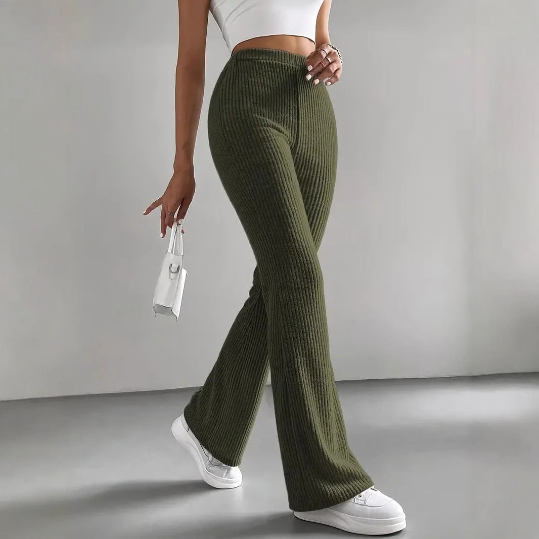 Contour Ribbed Flare Pants