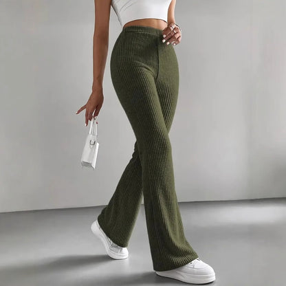 Contour Ribbed Flare Pants