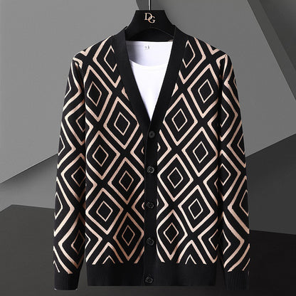 Diamond Grid Cardigan