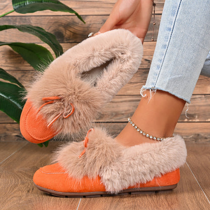 Felicia Fur-Lined Moccassins