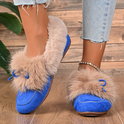 Felicia Fur-Lined Moccassins