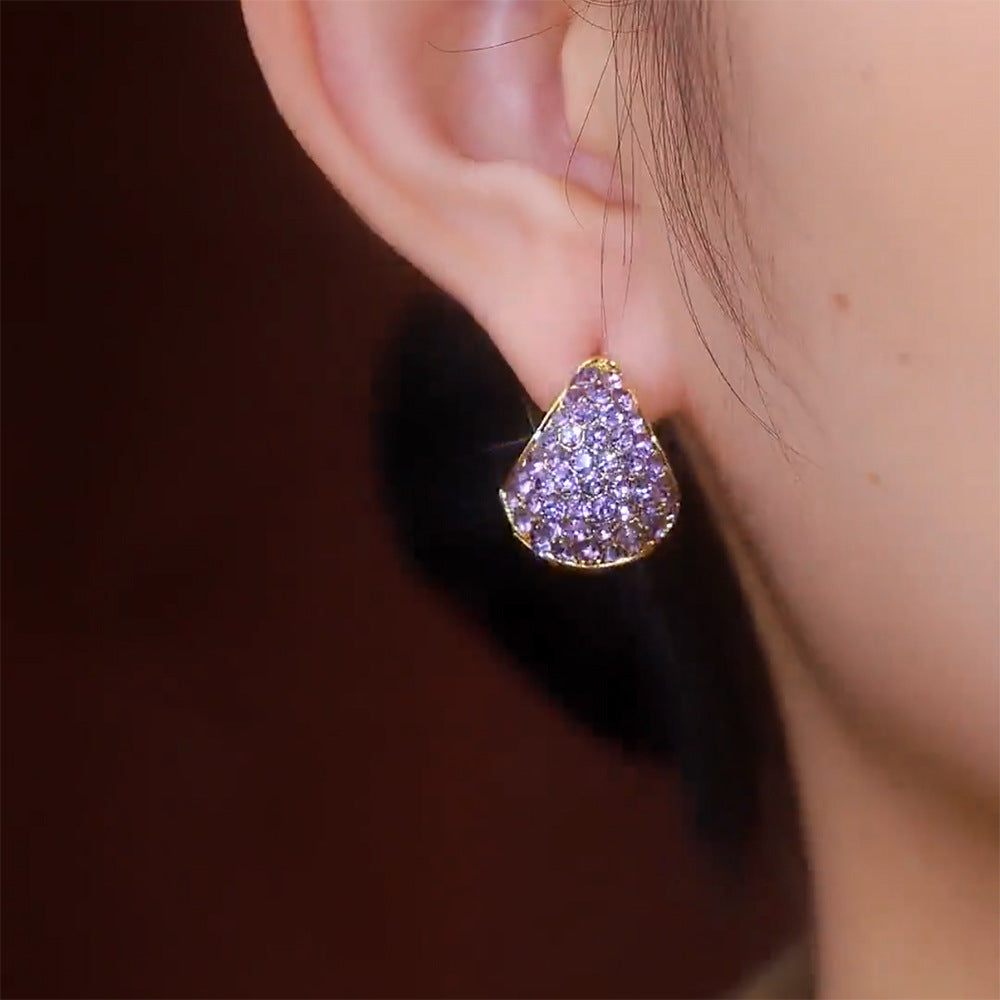 Amelia Hart Crystal Dome Earrings