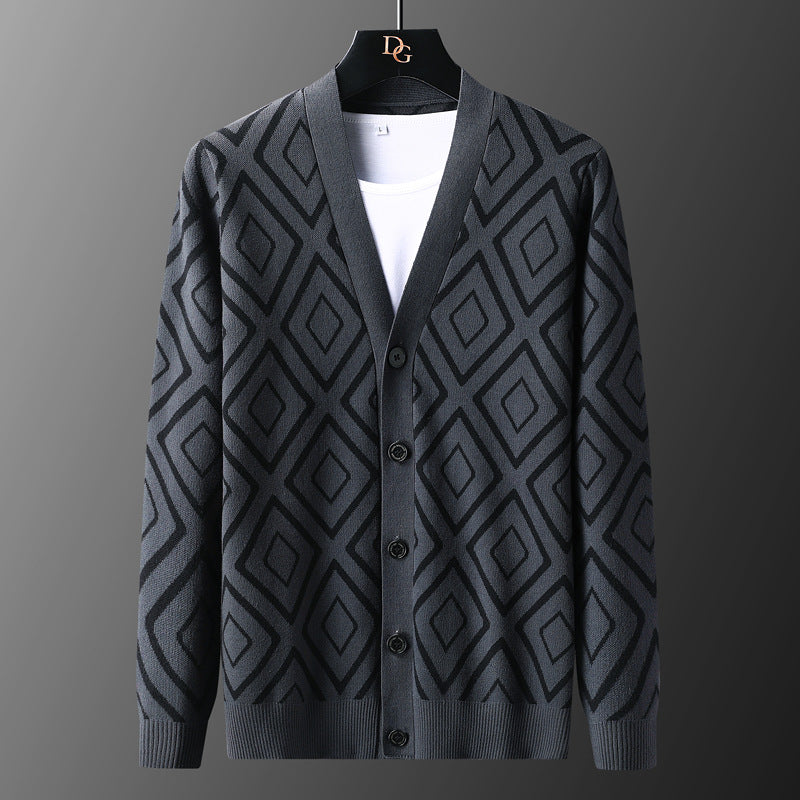 Diamond Grid Cardigan