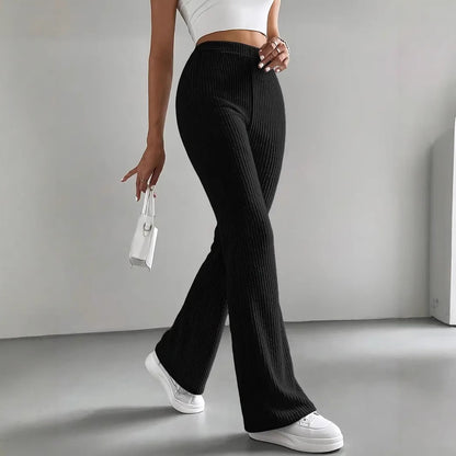 Contour Ribbed Flare Pants