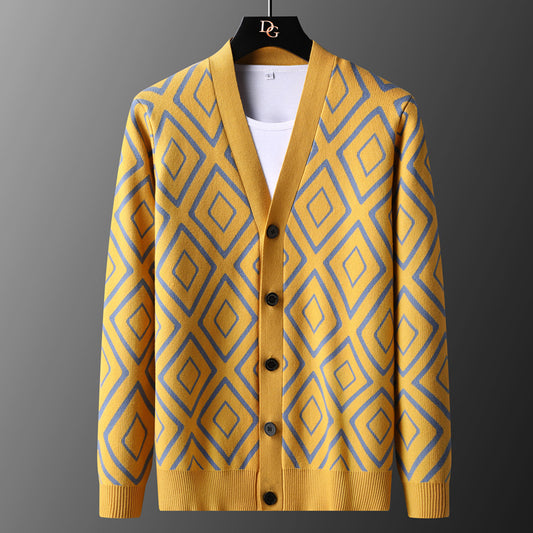 Diamond Grid Cardigan