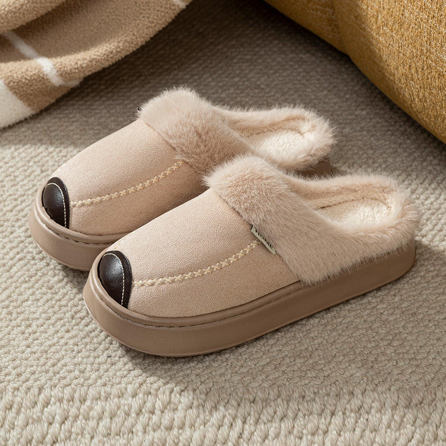 Evelyn Fur-Lined Slippers
