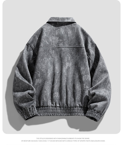 Gridline Denim Jacket
