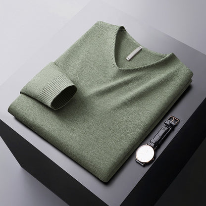 Nicolas V-Neck Knit Sweater