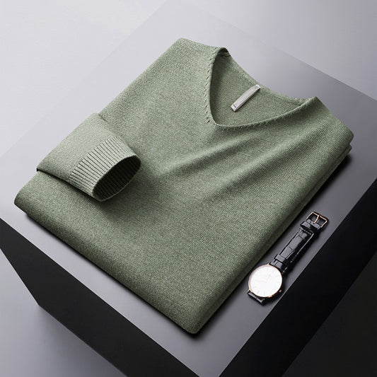 Nicolas V-Neck Knit Sweater