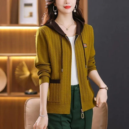 Amelia Knit Zip Hoodie