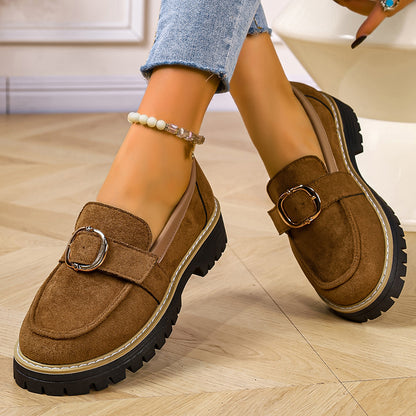 Monarch Suede Buckle Loafers