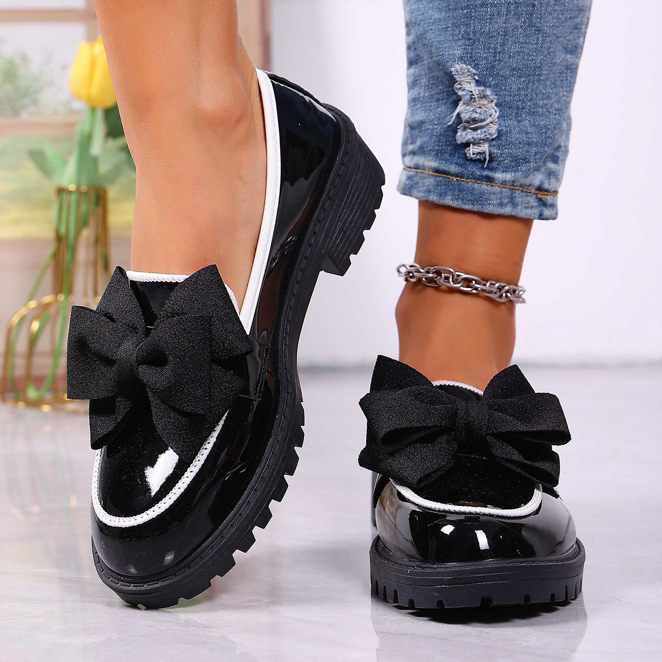 Charlotte Bow Loafers