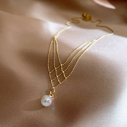 Anna Gold Pearl Set