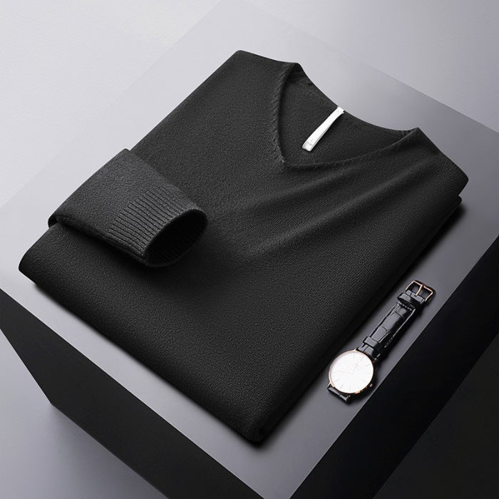 Nicolas V-Neck Knit Sweater