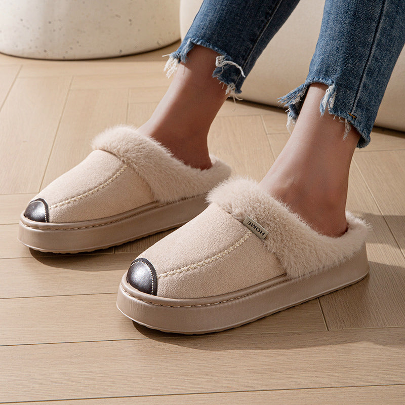 Evelyn Fur-Lined Slippers