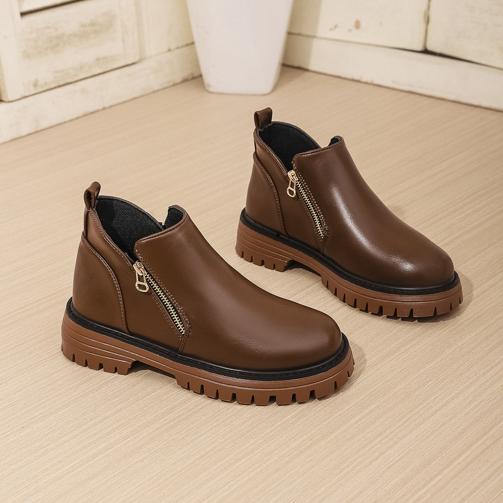 Harper Zip Ankle Boots