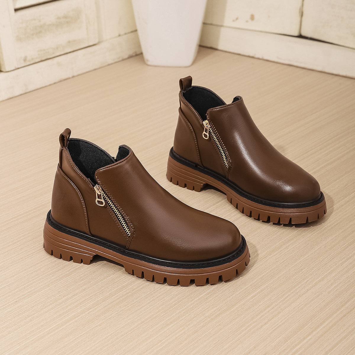 Harper Zip Ankle Boots