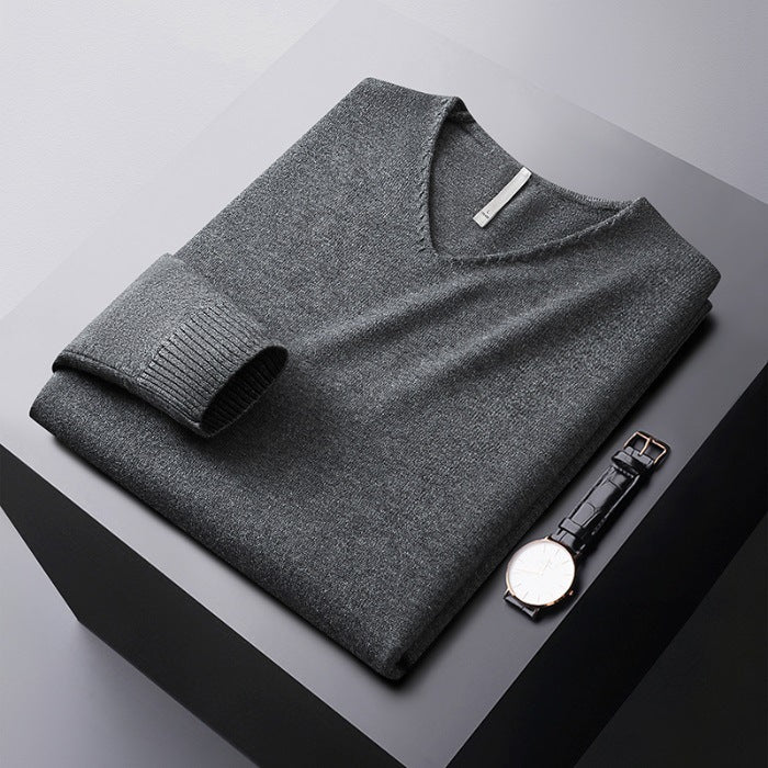 Nicolas V-Neck Knit Sweater