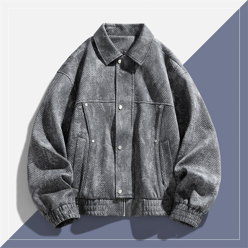 Gridline Denim Jacket