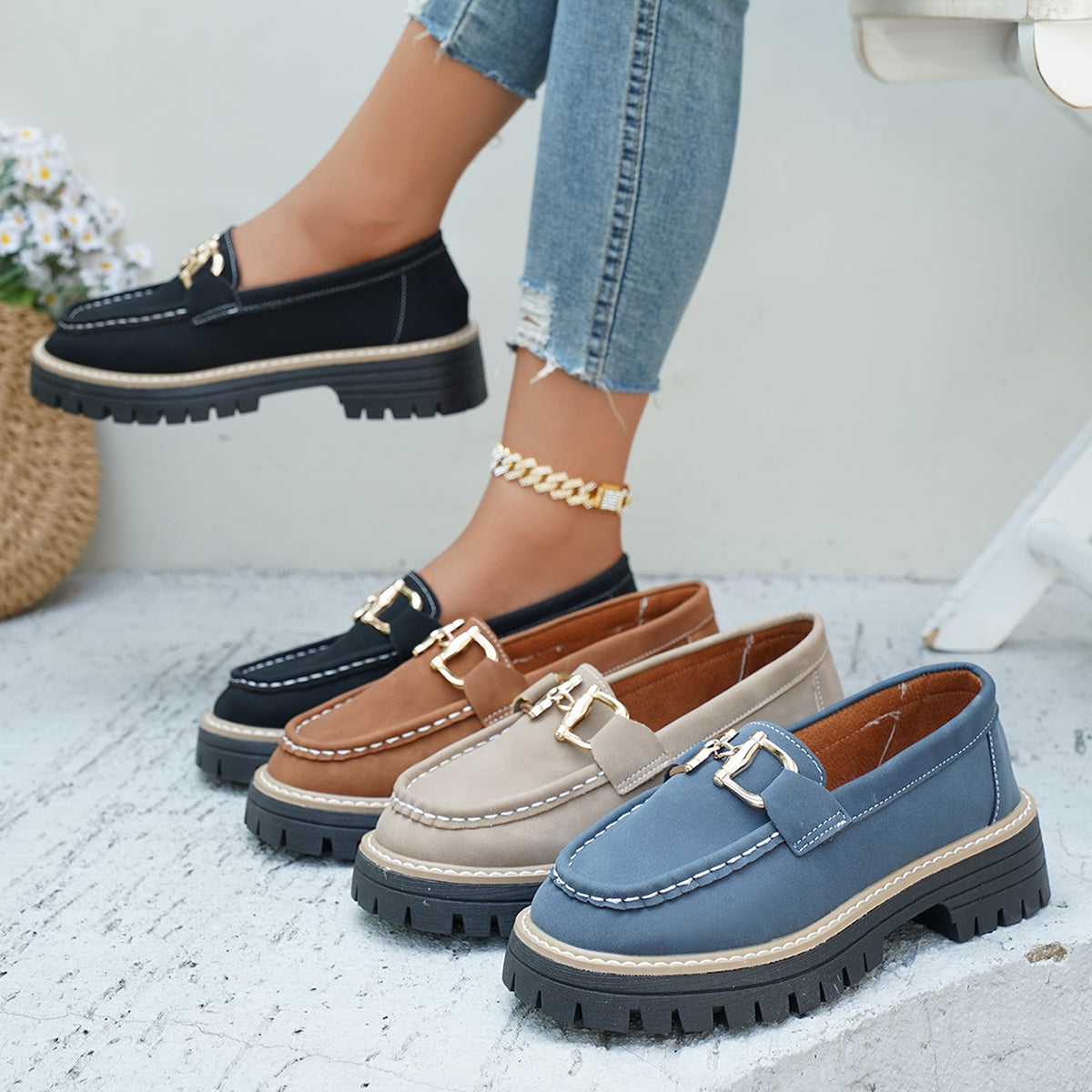 Olivia Platform Loafers
