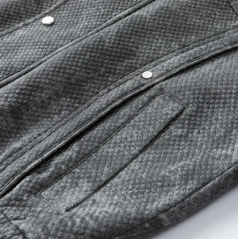 Gridline Denim Jacket