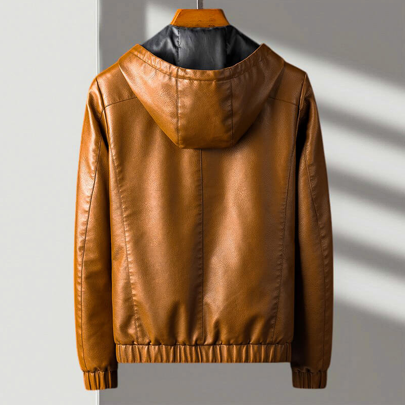 Belmont Hooded Leather Jacket
