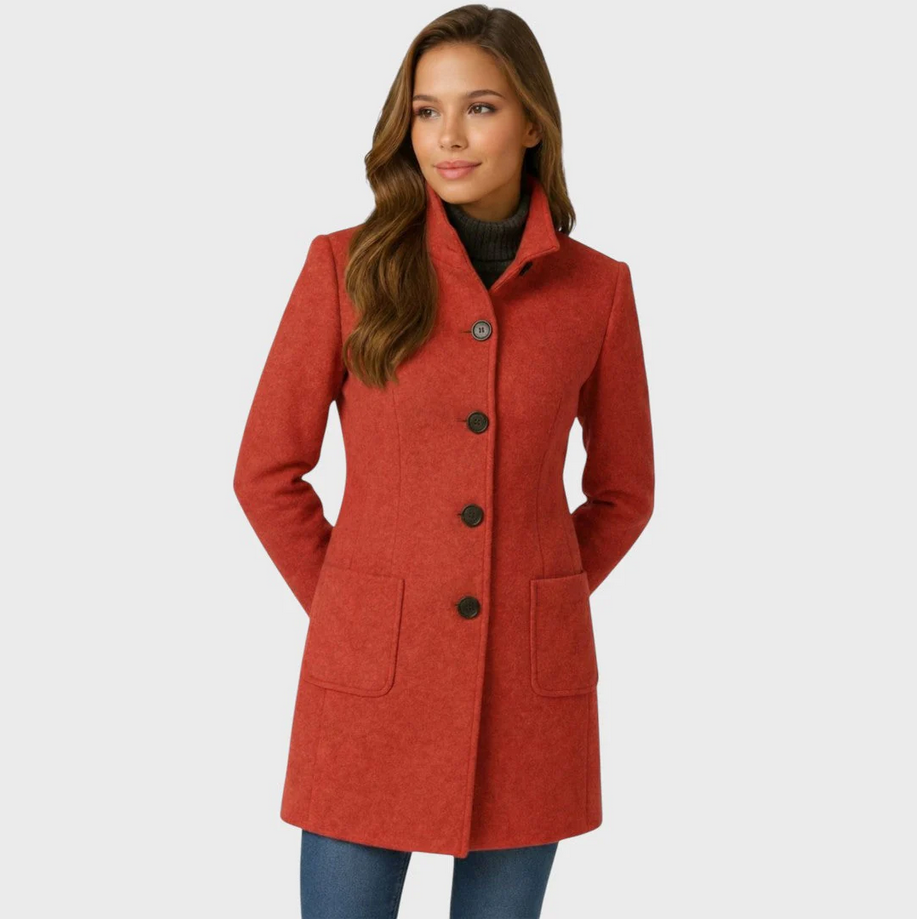 Evelyn Mid-Length Button Coat
