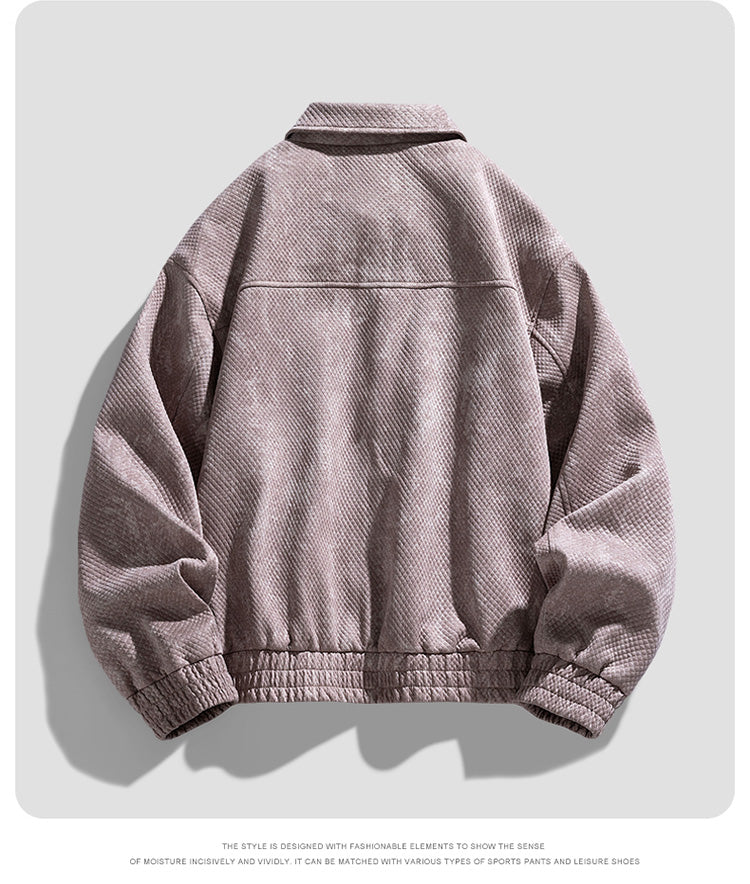 Gridline Denim Jacket