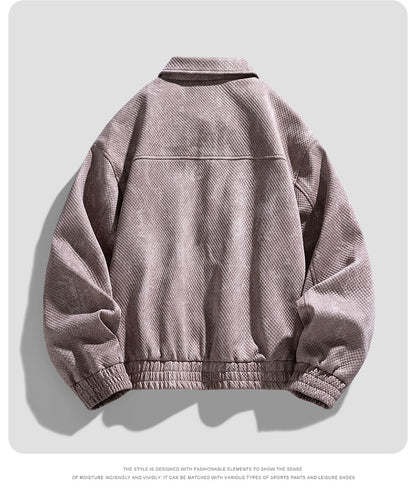 Gridline Denim Jacket