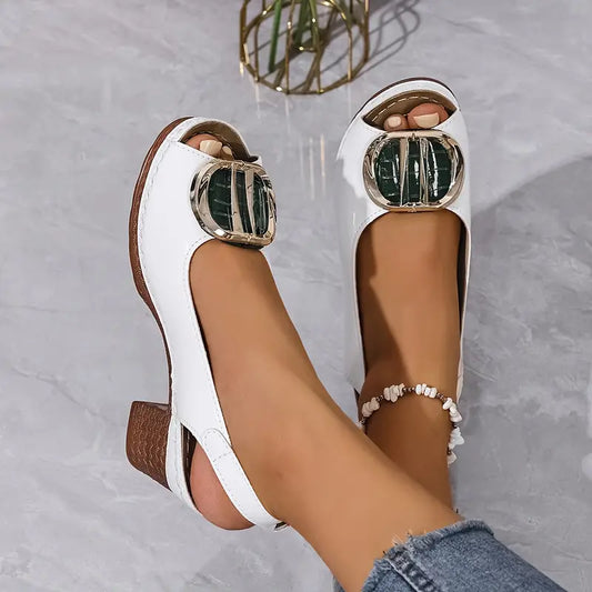 SignatureGloss Buckle Sandals